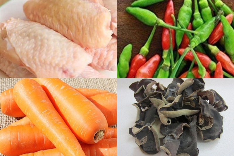 Hướng dẫn cách làm cánh gà xào ớt xiêm (hình 1)