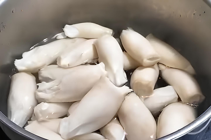cách làm chà bông chay từ nấm hình 3