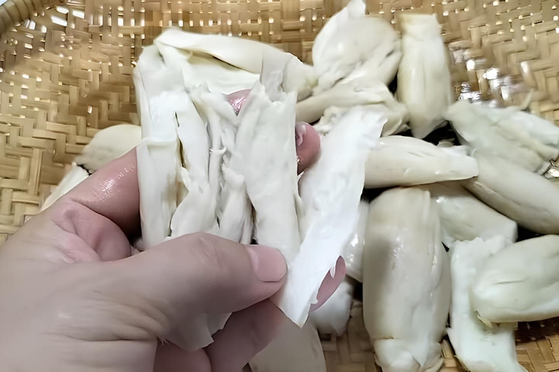 cách làm chà bông chay từ nấm hình 5