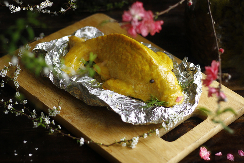 cách làm chả cá chép bách hoa 6