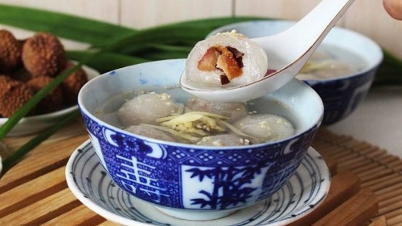 Cách làm chè bột lọc heo quay nấm mộc nhĩ 5