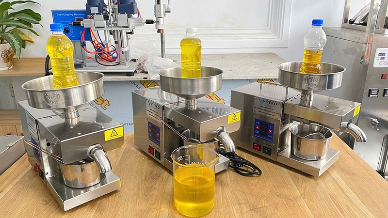 Cách làm dầu lạc từ máy ép chậm - 05