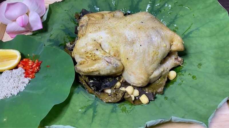 Bước 4: Hấp gà