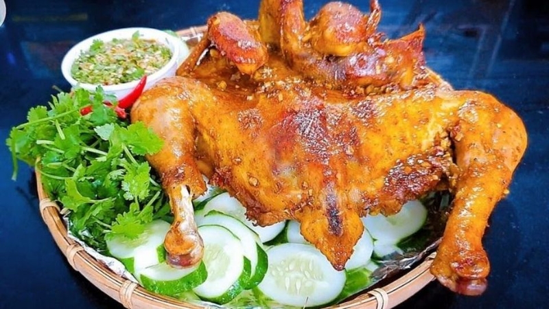 cách làm gà nướng muối sả 6