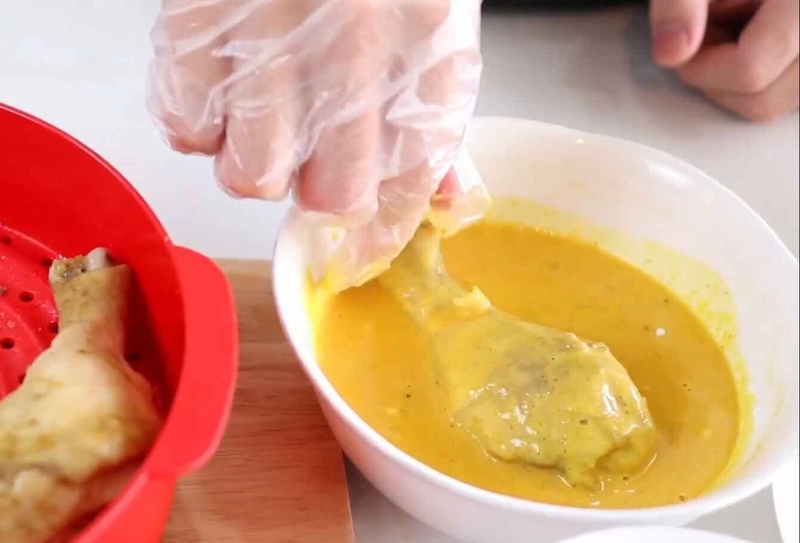 cách làm gà rán bằng nồi chiên không dầu hình 8