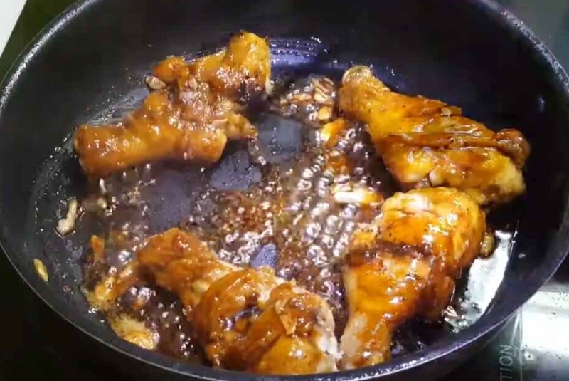 cách làm gà rán mật ong hình 8