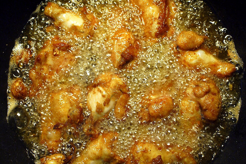 Áo bột và chiên gà