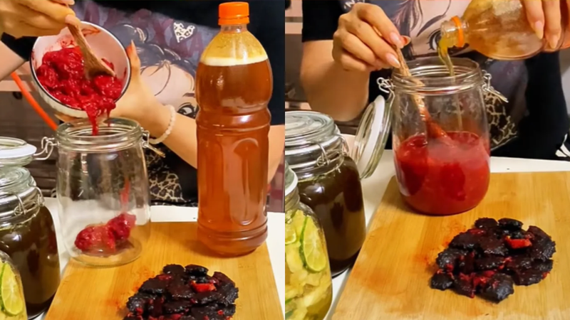 C&aacute;ch l&agrave;m gấc l&ecirc;n men 3