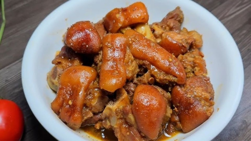 cách làm giả cầy hầm măng chua 1