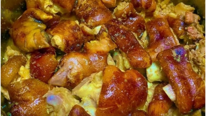 cách làm giả cầy hầm măng chua 5