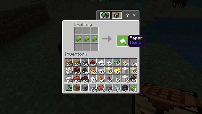 Cách chế tạo giấy trong Minecraft - 04