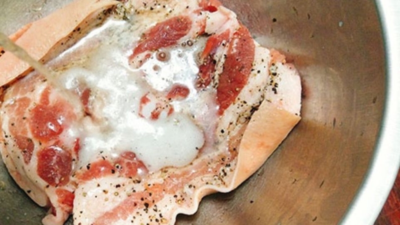 Cách làm giò mỡ 3