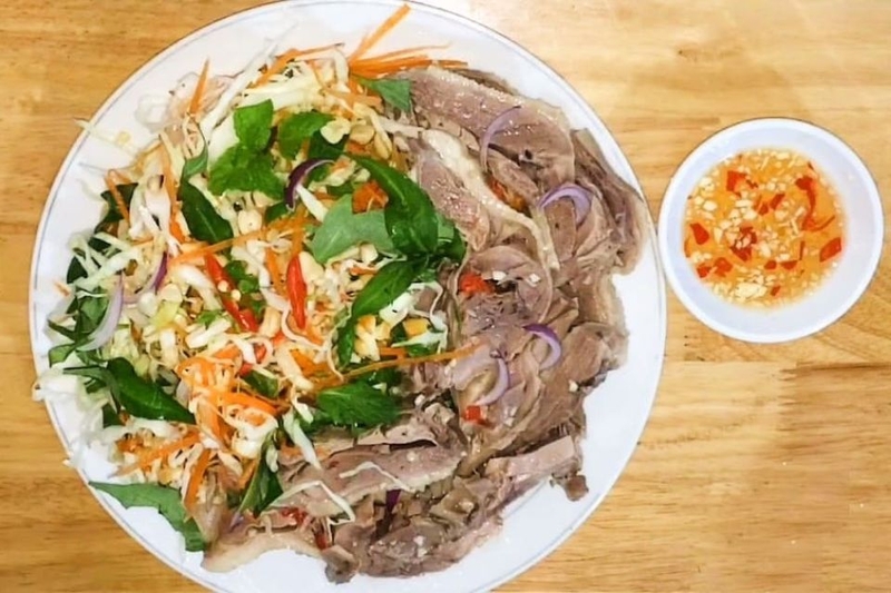 Thành phẩm gỏi vịt bắp cải