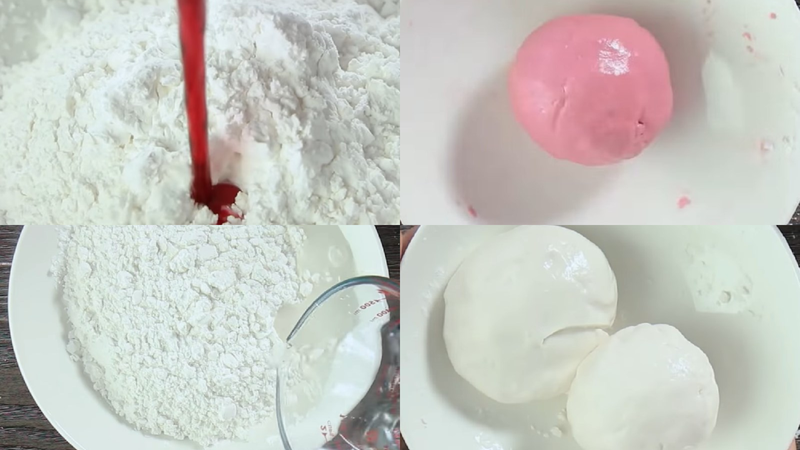 Bước 2: Trộn bột