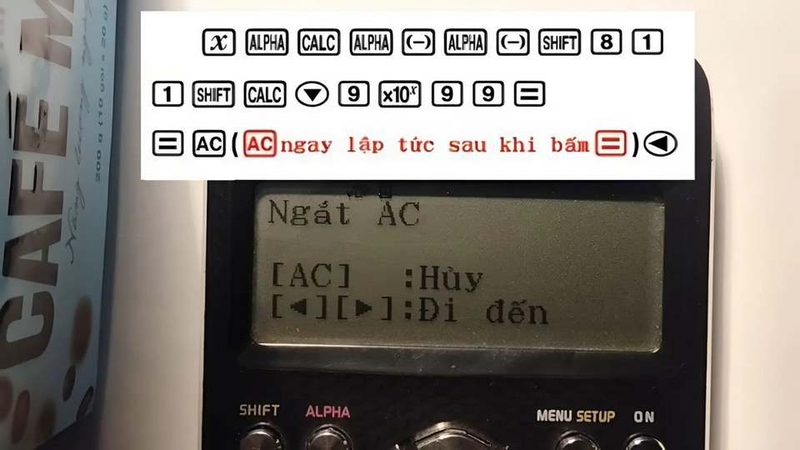 Khởi động chế độ lập trình và nhập công thức nền tảng