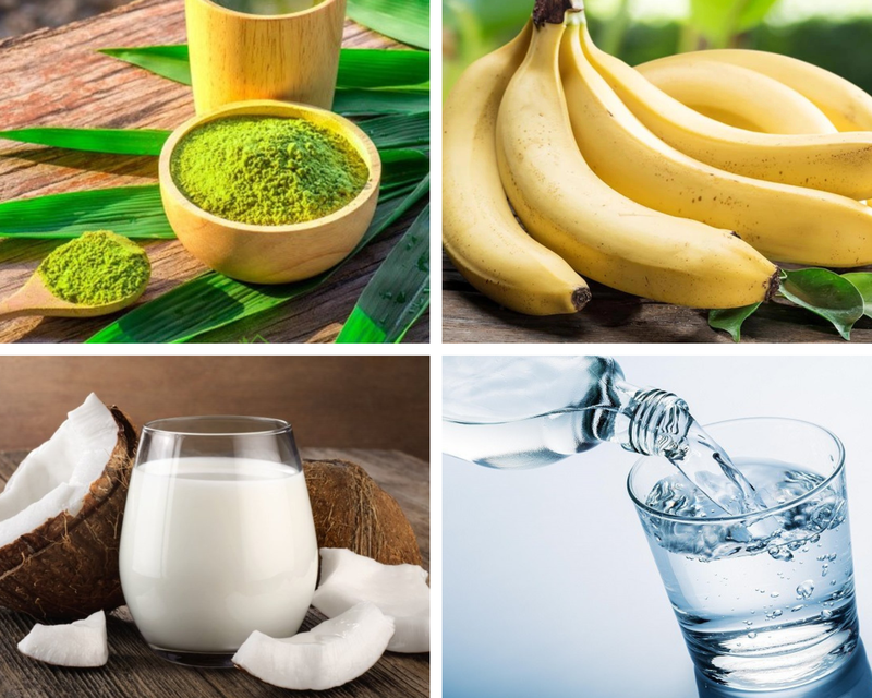 Cách làm kem chuối matcha 1
