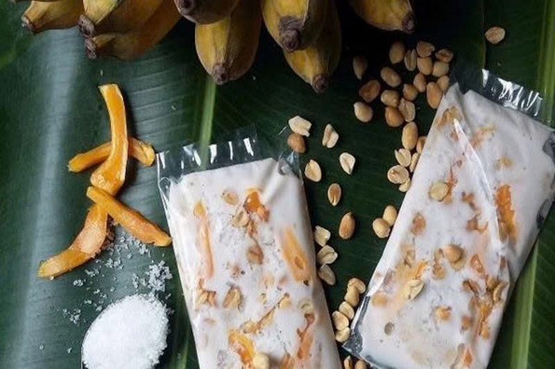 cách làm kem chuối xay nước cốt dừa ảnh 4