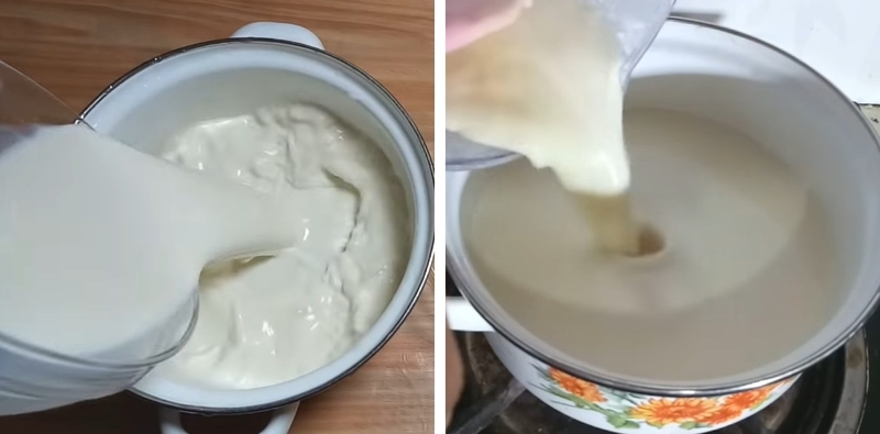 C&aacute;ch l&agrave;m kem đậu xanh sữa dừa 6