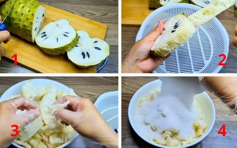 cách làm kem mãng cầu ảnh 2