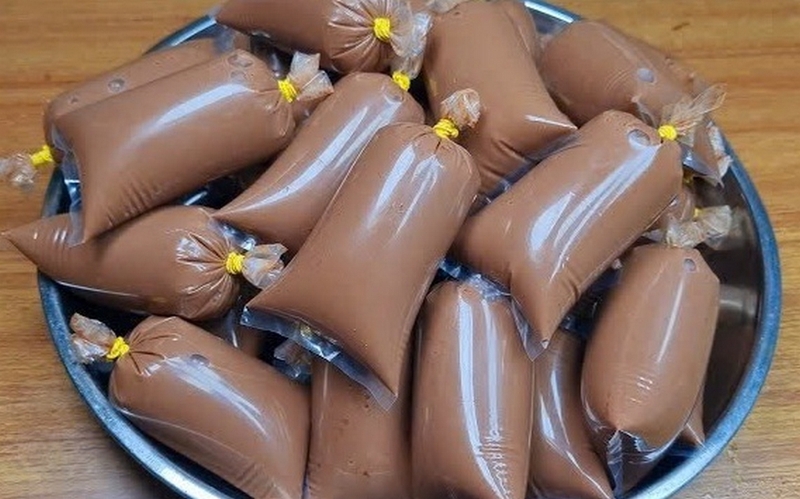 cách làm kem sữa chua túi ảnh 5