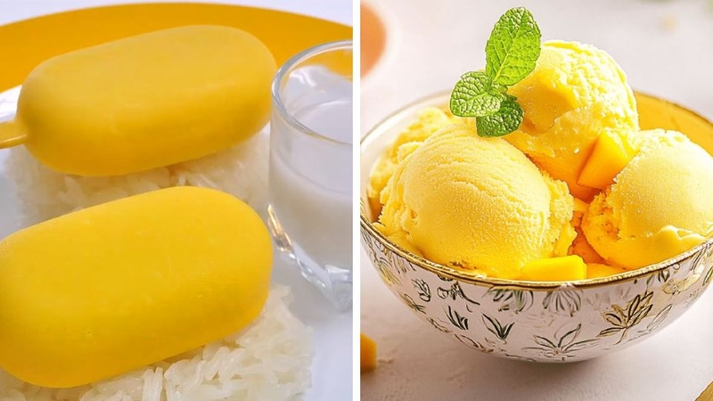 cách làm kem xoài bằng máy ép chậm 7