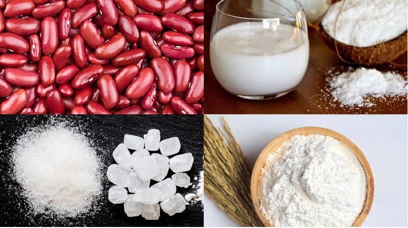cách làm sinh tố đậu đỏ bịch 1