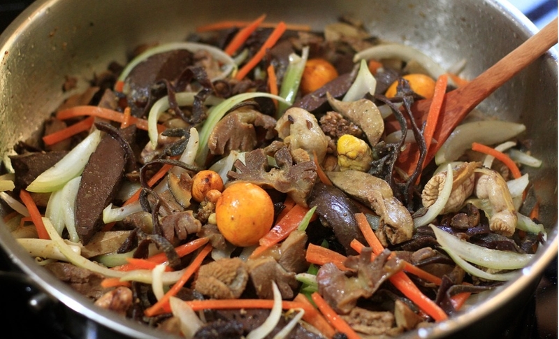 Cách làm miến xào lòng mề gà 7