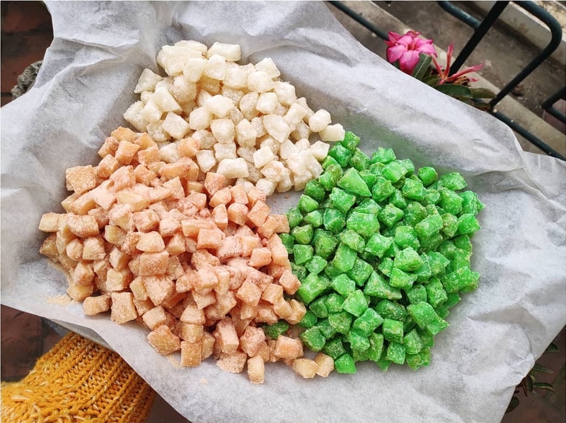 cách làm mứt dừa viên 5