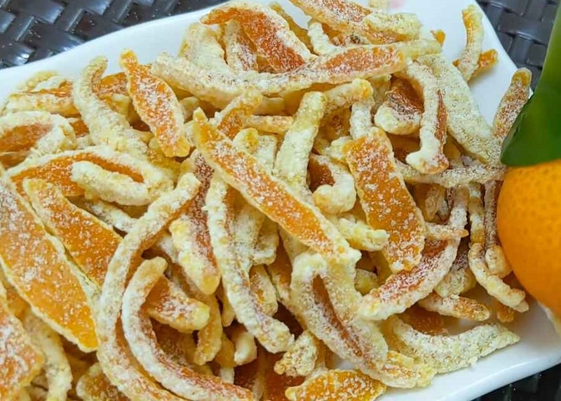 cách làm mứt vỏ quýt 1