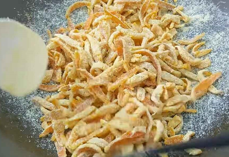 cách làm mứt vỏ quýt 9