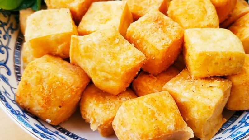 Bước 2: Chuẩn bị đậu hũ chay