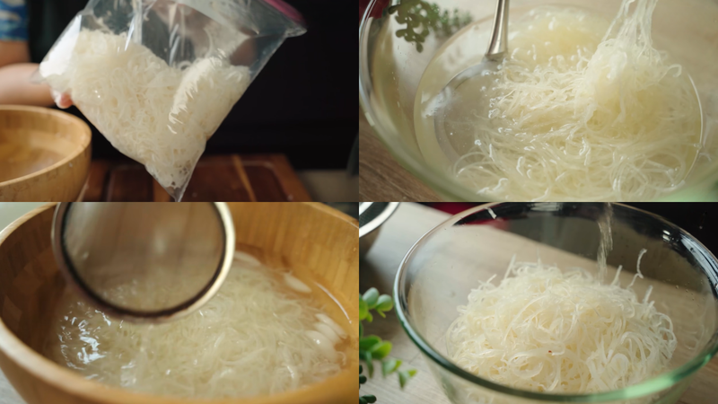 Bước 1: Sơ chế bì heo