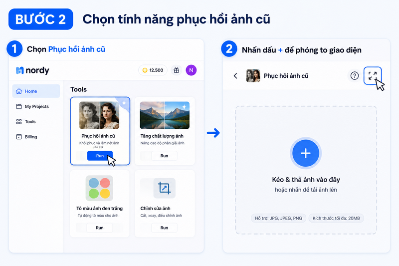 cách làm nét ảnh cũ bằng AI 4