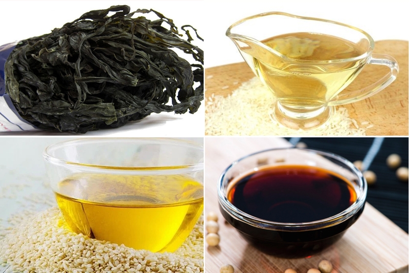 Nguyên liệu cần chuẩn bị trước khi thực hiện cách làm rong biển trộn dầu mè.