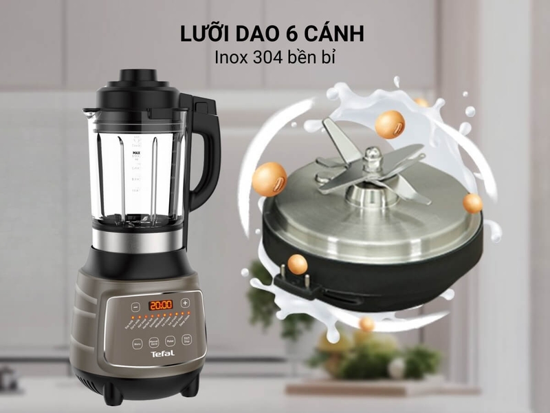 cách làm sạch lưỡi xay máy làm sữa hạt 2