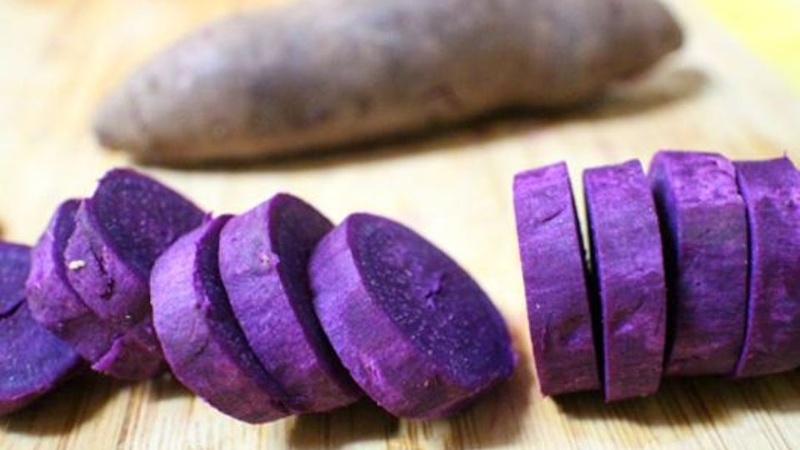 Cách làm sinh tố khoai lang tím