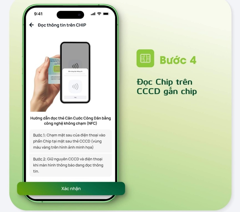 cách làm sinh trắc học ngân hàng VCB hình 13