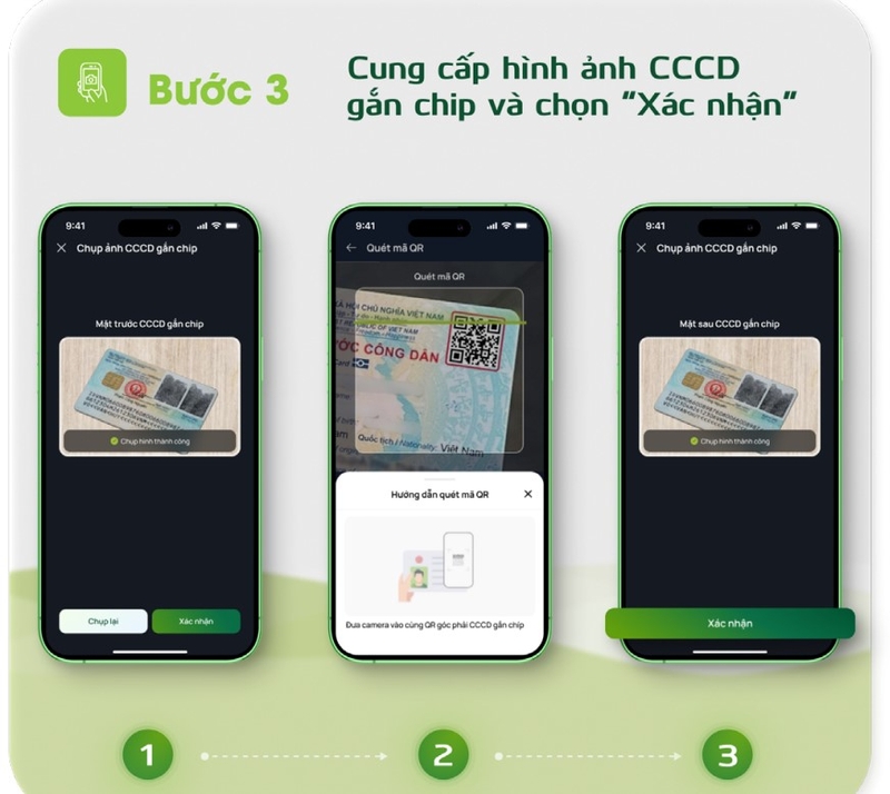 cách làm sinh trắc học ngân hàng VCB hình 6