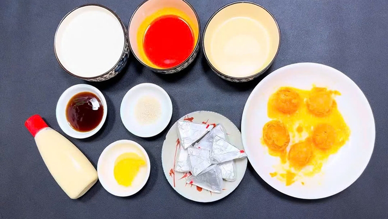 Nguyên liệu làm sốt phô mai trứng muối