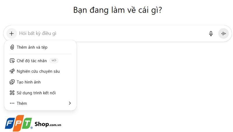 Thêm ảnh và tệp