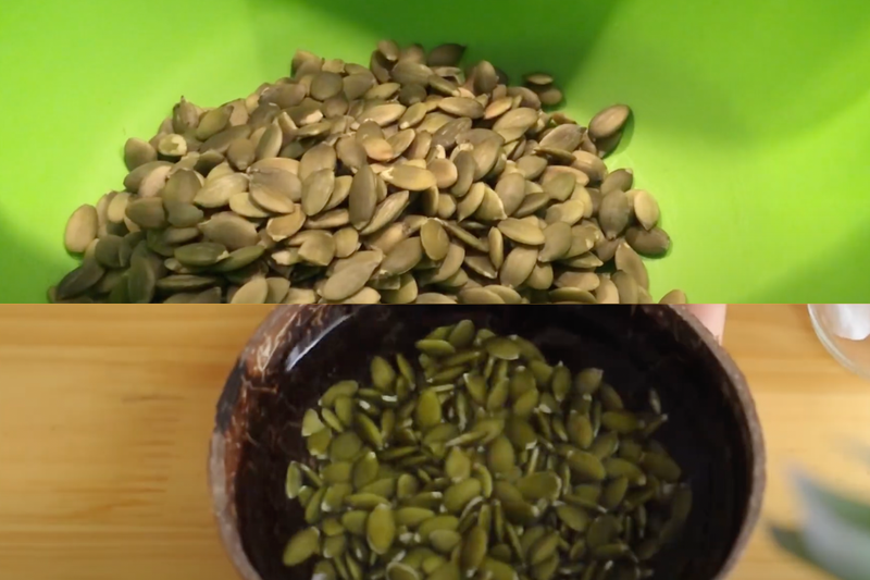 Cách làm sữa hạt bí xanh (1)