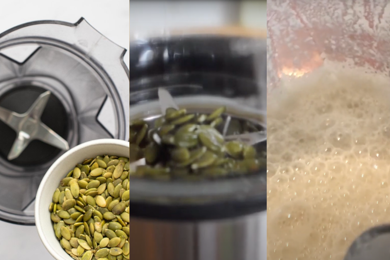 Cách làm sữa hạt bí xanh (2)