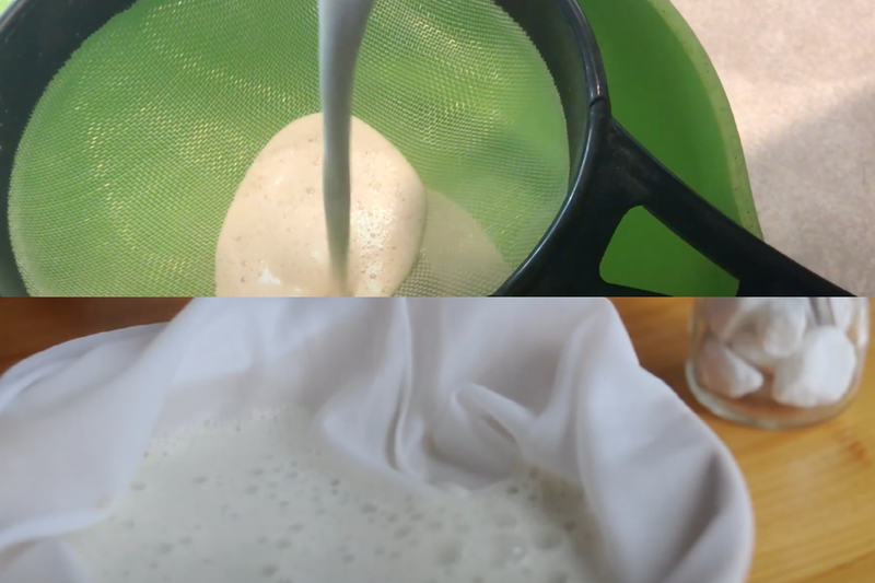 Cách làm sữa hạt bí xanh (3)