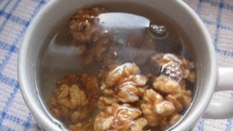 cách làm sữa óc chó hạt chia 3