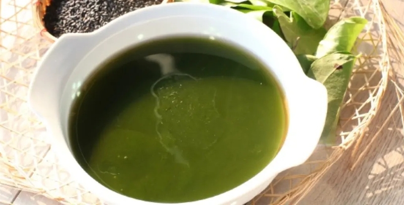 Cách làm sương sâm không cần nang mực 7
