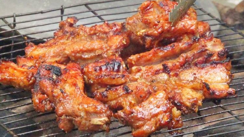 Cách nướng thịt dải riềng mẻ chuẩn vị