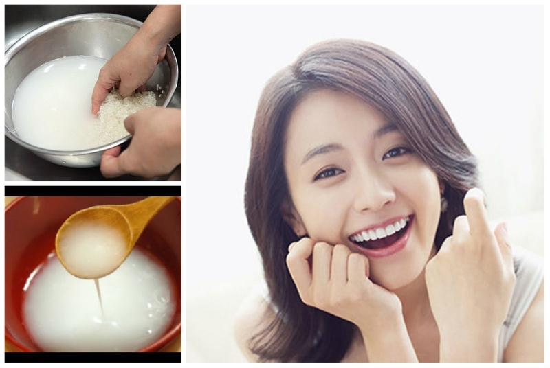 dung nuoc vo gao lam trang rang