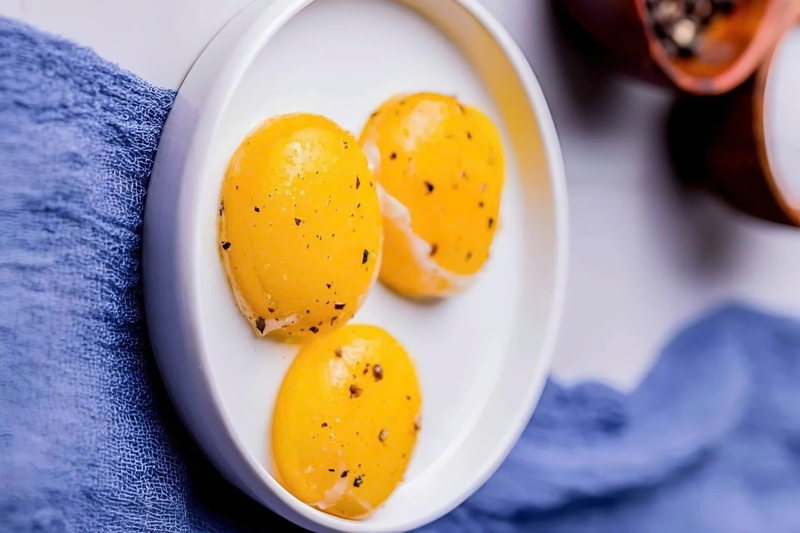 cách làm trứng confit - ngâm trứng