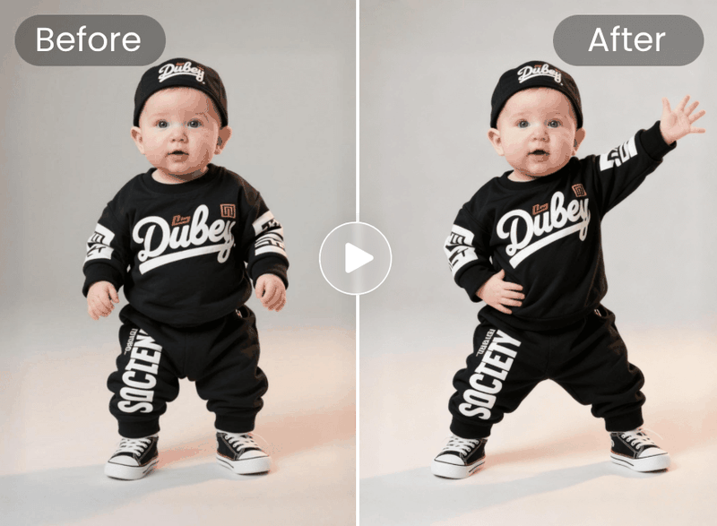 cách làm video AI em bé nhảy TikTok 7