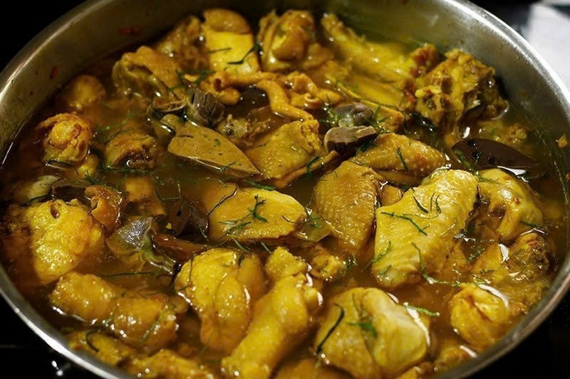 cách làm xáo gà bánh mướt ảnh 3